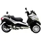 Exhaust lv - one nero slip on evo2 for: Piaggio MP3_1