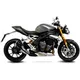 Silencer SBK stainless steel lv - 10 black slip on for: Triumph