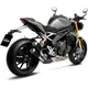 Silencer SBK stainless steel lv - 10 black slip on for: Triumph