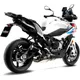 Silencer SBK stainless steel lv - 10 slip on full black for: BM