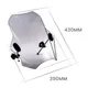 Screen bat PUIG smoke grey for: Kawasaki Eliminator_0