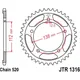 Rear sprocket 41 tooth pitch 520 silver_1