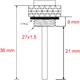 Öltemperatur Direktmesser JMP 27X1.5 mm für Motorräder 7090205_0