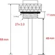 Öltemperatur Direktmesser JMP 27X2 mm Alternative: 7090060 pass