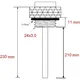 Öltemperatur Direktmesser JMP 24X3MM Alternative: 7090063 passe