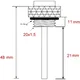 Öltemperaturanzeige Direktmesser 20X1.5 mm_1