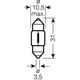 Lampe 12V10W SV8.5-8 Soffitte 6438_1