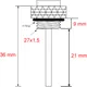 Öltemperatur Direktmesser JMP 27X1.5 mm für Motorräder_1