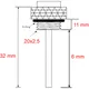 Öltemperatur Direktmesser JMP 20X2. 5 mm passend für: Honda XL,