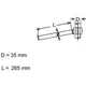 Lenker Stahl chrom 22MM Fehling 7995_1