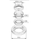 Head bearing kit for: Vespa PX, Primavera, PK, Piaggio Liberty,