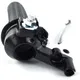 Gasgriff Armatur Schwarz Rillen Griffgummi Aluminium Kupplun_2