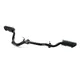 Footrest tube steel black with rubbers for Honda, MB 50 Moki_1