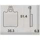 Brake pads Lucas TRW KBA 60988 Set of 2 for Zündapp, KS 80 S_1