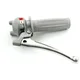 Shift lever aluminum 2-speed grooved rubber for Zündapp Berg_1