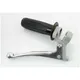 Gasgriff Armatur Aluminium Grau mit Bremshebel Poliert und G_1