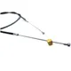 Kupplungszug 4 cm länger Schwarz für Kreidler Florett K 54 R_1
