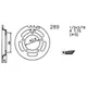Sprocket Esjot steel 50 teeth black for Hercules, Prima GT, _1