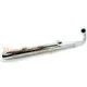 Auspuff Chrom 70mm 900mm mit Hitzeschild für Zündapp KS 50 C_1