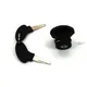 Tank cap lockable 30mm black with 2 keys for Peugeot 101, 10_1