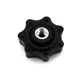 Black plastic star grip nut for Simson, KR51/1, KR51/2, SR4-_1
