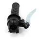 Schaltgriff Schwarz Chrom mit Kupplungshebel 2-Gang 22mm Len_1