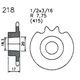 Pinion Esjot steel 13 teeth 20x18,3mm for Hercules, KX 5, Sa_1