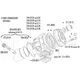 piston kit Polini 52mm 13mm piston pin (A) for Piaggio, Mina_1
