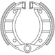 brake shoe set Polini 90x18mm w/ springs for drum brake for _1
