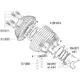 piston kit Polini 135mm 58mm (A) for Vespa 125 Primavera 2T,_1