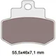 brake pads organic for Kymco Grand Dink 250 34578_1