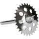 Tretkurbelwelle mit Ritzel 28 Zähne für Puch Maxi N, L, S 40_1