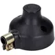 Lampenträger / Rückteil Blinker 80mm rund, schwarz für Simso_1