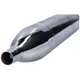 Auspuff Zigarre 28mm verchromt für Puch DS, MS, VS, MV, KTM _1