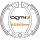 Brake shoes -BGM PRO Ø=110x25mm- YAMAHA BWs 50, Neos 50, Why_1