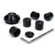 Caps- Set wheel nut / rim Ø=35mm -MOTO NOSTRA, CNC, black sh_3