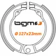 Brake shoes -BGM PRO Ø=127x23 mm- Vespa 8" rear, 1 anchor pi_3