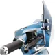 Flyscreen with chromed brackets -MOTO NOSTRA, w=340mm, h=105_1