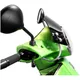 Flyscreen with chromed brackets -MOTO NOSTRA, w=340mm, h=105_2