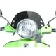 Flyscreen with chromed brackets -MOTO NOSTRA, w=340mm, h=105_1