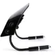 Flyscreen with black brackets -MOTO NOSTRA, w=340mm, h=105mm_3
