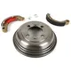 Brake drum, rear 8" incl. brake shoes, 2 anchor pins -BGM PR_3