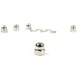 Domed cap nut set for wheel rim Vespa (type PX) -BGM ORIGINA_2