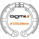 Brake shoes -BGM PRO Ø=135x20mm- VESPA V50 (r) - 9 inch 5206_1