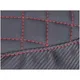 seat cover diamond quilted, black / red, carbon design for N_2