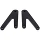 Pillion footrest set CNC silver for Beta RR 50 (with bracket_1