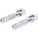 Pillion footrest set CNC silver for Beta RR 50 (with bracket_2