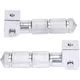 Pillion footrest set CNC silver for Beta RR 50 (with bracket_3