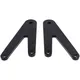 Pillion footrest set CNC black with bracket for Beta RR 50, _1