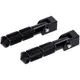 Pillion footrest set CNC black with bracket for Beta RR 50, _2